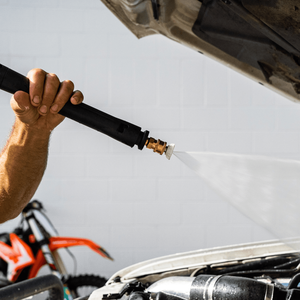 Salt Shit Quick Release Nozzle Kit being showed upclose