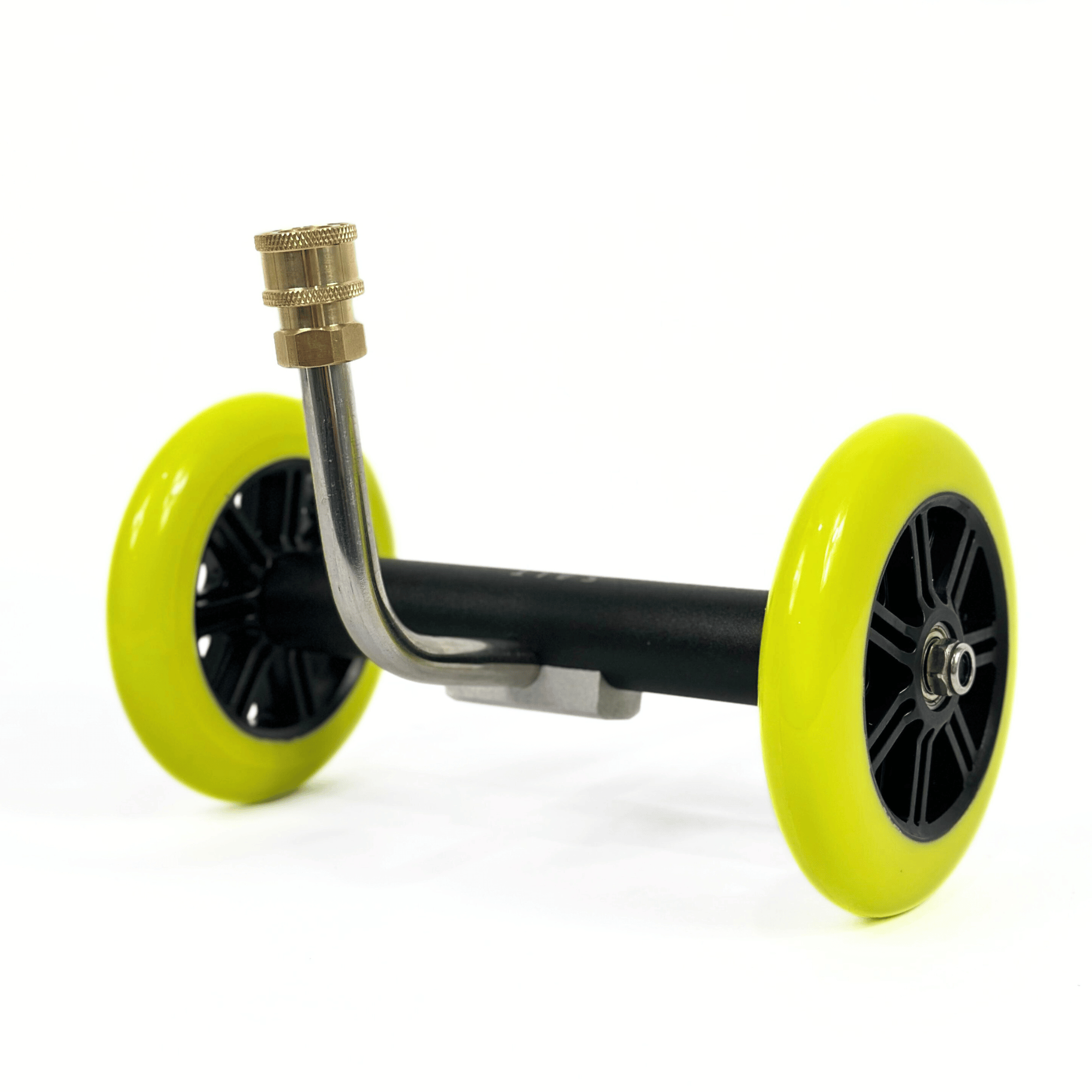 Salt Shift underbody blaster with yellow wheels, designed for deep cleaning 4WD and off-road vehicle chassis.